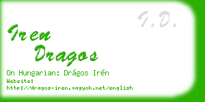 iren dragos business card