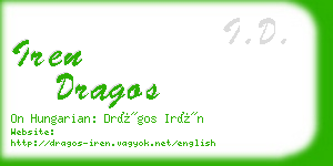 iren dragos business card